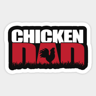 Chicken Dad Design, Chicken Farmer Gift, Farmer Husband design Sticker